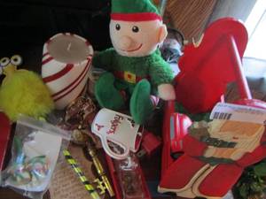 lot 89 image: Christmas elf- ornaments-