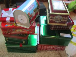 lot 91 image: Gift boxes- tin cans-