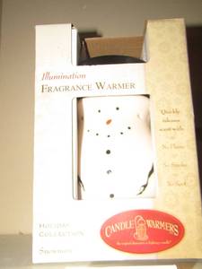 lot 98 image: CANDLE WARMERS  SNOWMAN IN BOX