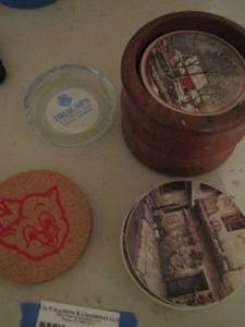 lot 113 image: Sets and singles of drink coasters