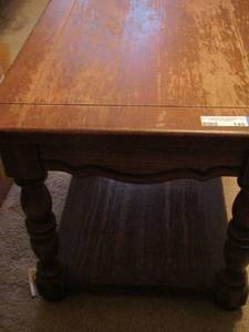 lot 145 image: Wooden SIDE TABLE 28 X 20 X 20