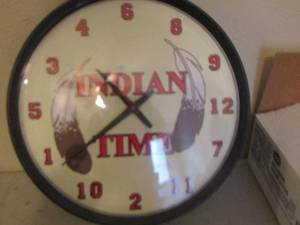 lot 174 image: INDIAN TIME WALL CLOCK