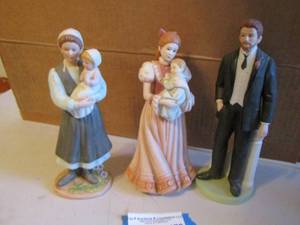lot 178 image: Home Interior Porcelain Figurines   INCL - REBEKAHS BABY  &  JON ROBERTKAN  QTY 3