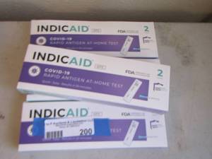 lot 200 image: new covid at home test qty 4