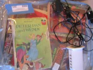 lot 265 image: Vintage childrens books & charging phone tower