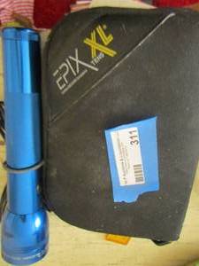 lot 311 image: TENS Unit in case also flash light   UNTESTED