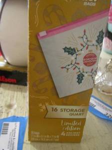 lot 321 image: Limited EDITION Zip lok holiday bags