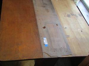 lot 408 image: Vintage dining table with DROP  DOWN  sides