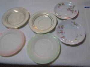 lot 412 image: small dcor plates  qty 6