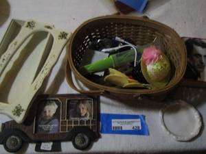 lot 428 image: random lot - matches, truck photo frame and more