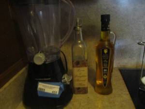 lot 455 image: Blender and olive oils qty 2