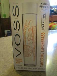 lot 471 image: Voss sparkling water glass bottles unopened box