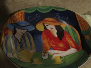 lot 482 image: Furio Paris plates qty 4