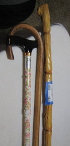 lot 493 image: lot of various canes and walking sticks qty 3