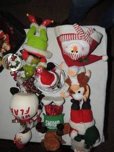 lot 610 image: Snowmen - reindeers- Santa tray Coca-Cola