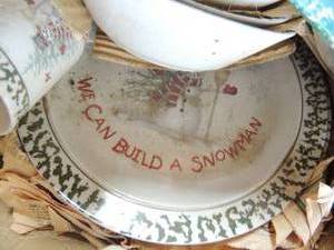 lot 683 image: 15 piece set of stoneware Christmas dishes