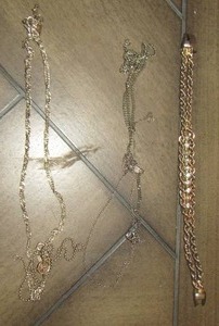 lot 738 image: 3 NECKLACES AND 1 BRACELET