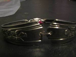 lot 803 image: SILVERWARE BRACELET