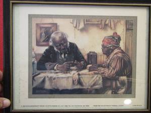 lot 704 image: Framed magazine page BLACK AMERICANA - 1998SCAFA MODERN ART