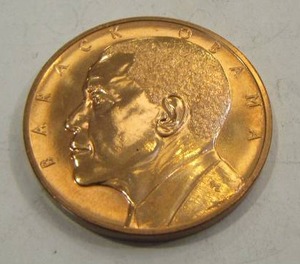 lot 916 image: BARACK OBAMA COINS  QTY 2 - ONE IS SEALED   X$$