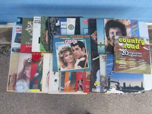 lot 7 image: Assorted LP records, including Grease soundtrack, The Righteous Brothers, Jerry Lee Lewis, and more