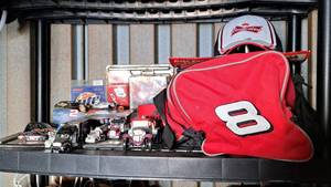 lot 26 image: Assorted NASCAR and Dale Earnhardt Jr. memorabilia and assorted model cars