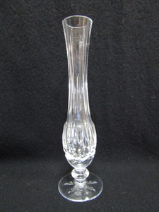 lot 54 image: Waterford crystal stem vase, has small chip on base