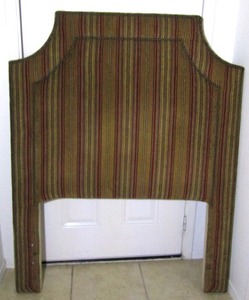 lot 110 image: Fabric headboard for single size bed