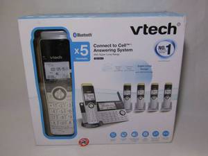 lot 112 image: VTech Connect to Cell 5 piece phone system