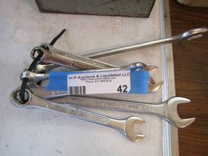 lot 42 image: Sears wrenches qty 7