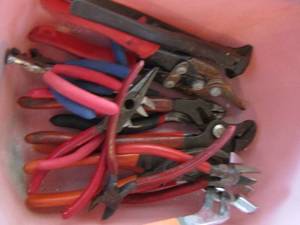 lot 45 image: Various plyers- needle nose- plus
