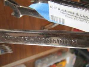 lot 50 image: Chrome vanadium wrenches qty 9