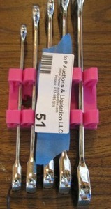 lot 51 image: Pink box wrenches qty 5