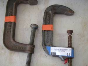 lot 65 image: C Clamps qty 2