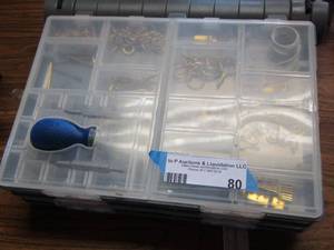 lot 80 image: Nail and hook kit for picture hanging- washers- drill bits