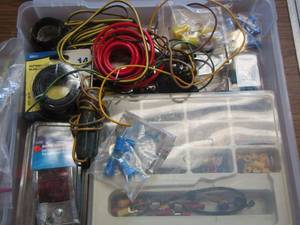 lot 98 image: Wire kit- wire nuts- Black electrical tape