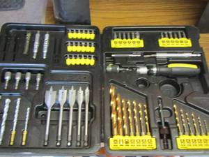lot 121 image: Stanley drill bit set