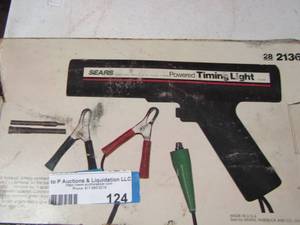 lot 124 image: Sears powered timing light in box