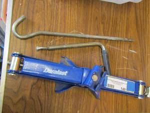 lot 149 image: Small duralast blue floor jack