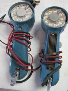 lot 171 image: LINEMAN PHONES  W cords Qty 2  Used by Field phone techs who workred on phone lines in the field