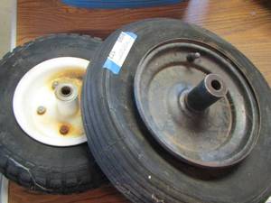 lot 172 image: 2 tires one is 4.80-8-nhs----- one is 4.00-6