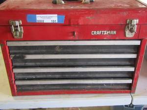 lot 191 image: craftsman 4 draw tool box