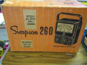 lot 205 image: Simpson 260  Multimeter  world famous 260