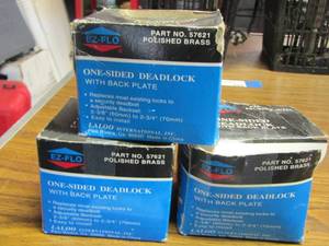lot 301 image: One sided dead bolt locks in original box