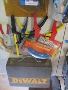 lot 337 image: Wire cutters- drywall sander- Steal drill bits- saws and more