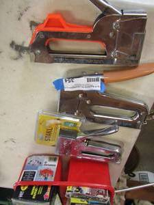 lot 354 image: Staple guns qty 3 one new
