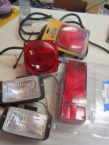 lot 355 image: Tail lights with wiring
