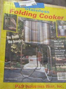 lot 425 image: Stainless folding cooker