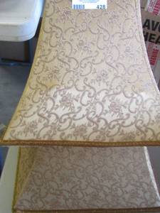 lot 428 image: Light brown lamp shades very nice qty 2
