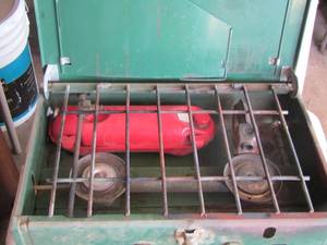 lot 433 image: Coleman propane outdoor camping cooker
